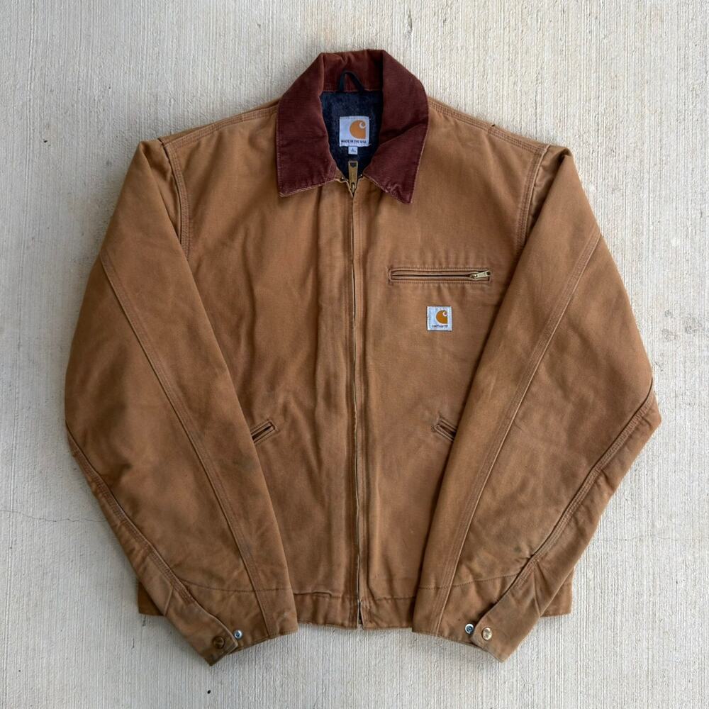 Carhartt J001 brown detroit work wear jacket